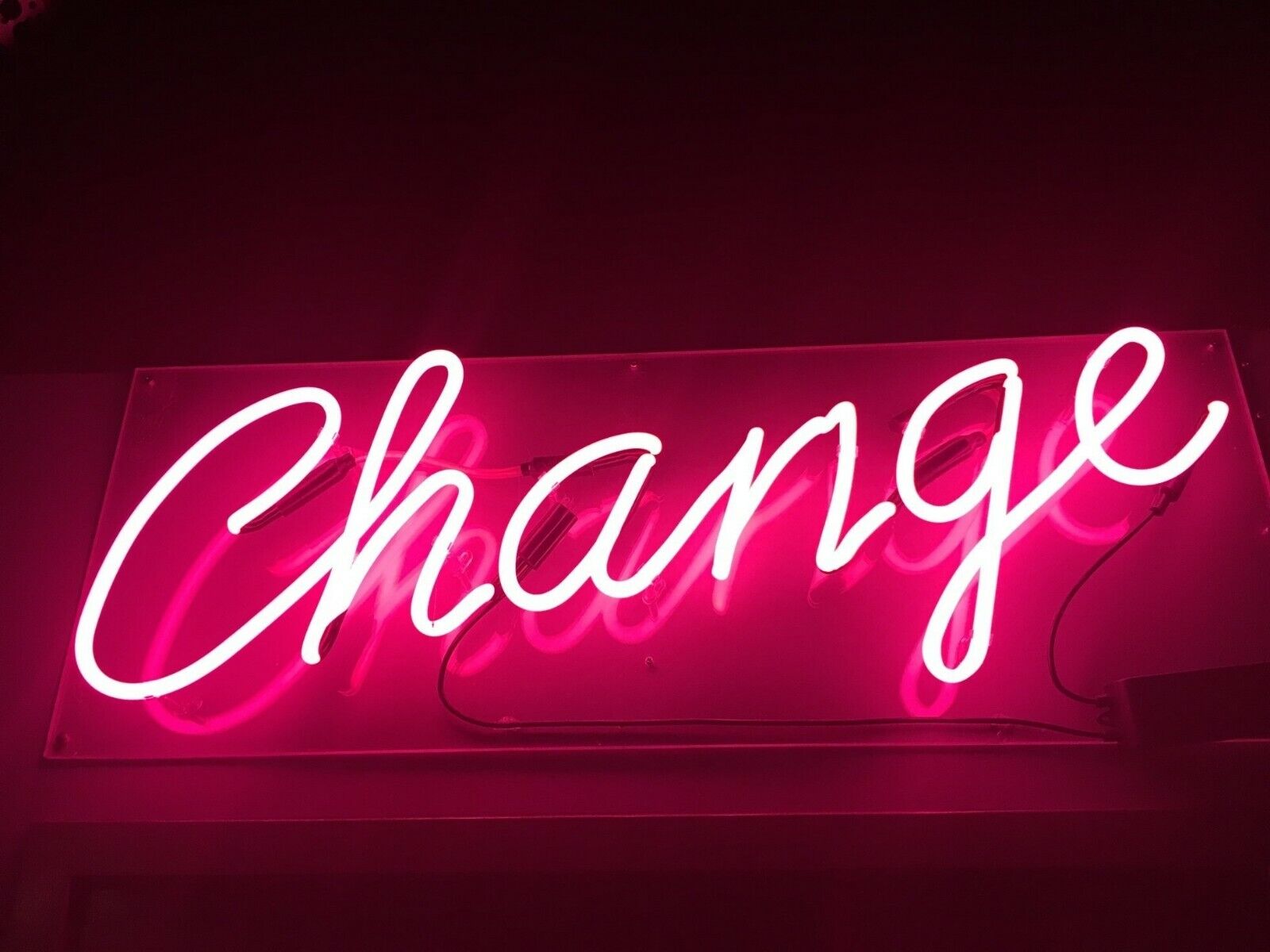 Change neon sign